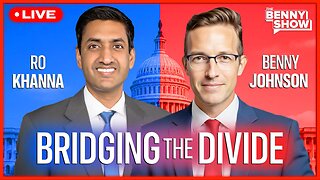 Live Right Now With Democrat Rep. Ro Khanna talking Charlie Kirk, Leftist Violence, Trump Peace Deal