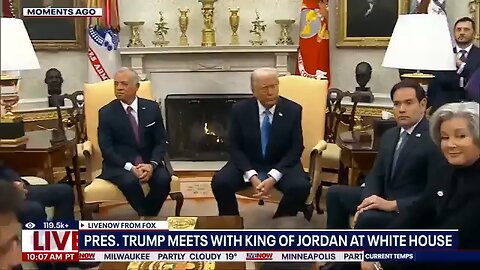 President Donald Trump & Jordan’s King Abdullah on Gaza