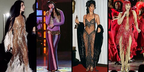 Cher and her iconic Bob Mackie outfits....