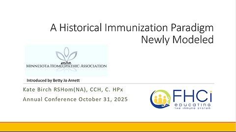 A Historical Immunization Paradigm Newly Modeled (57)
