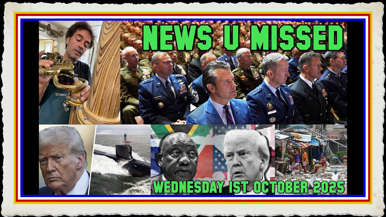 NEWS U MISSED WITH PAUL BROOKER DREW DEMI WEDNESDAY 1ST OCTOBER 2025