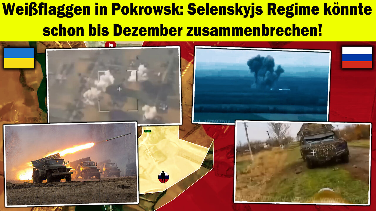 Hunderte mit weißen Flaggen in Pokrowsk ⚠️Selenskyjs Regime fällt wohl bis Dezember! 🔥 Ukraine krieg