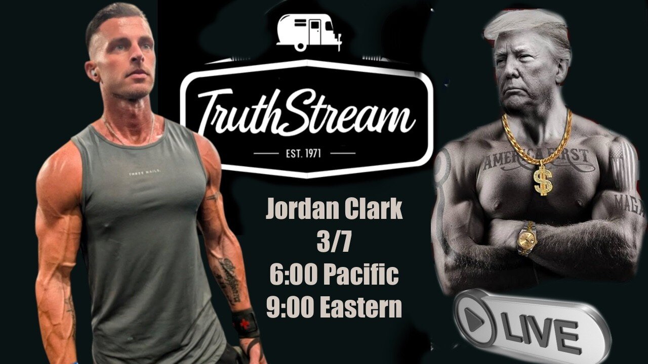 Jordan Clark live 3/7 6pm pacific 9pm ET: A deep dive into his awakening, his background, Quantum