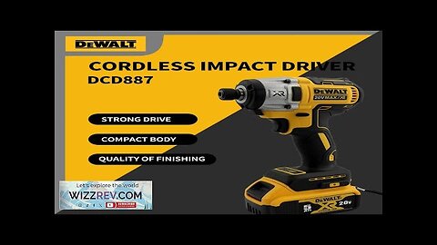 DEWALT DCF887 Cordless Impact Driver Brushless Motor Electric Drill 1/4-In 205NM High Review