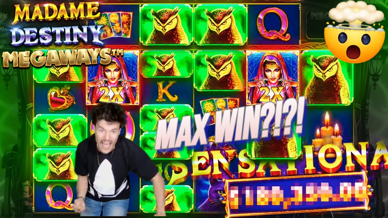 🤯ANCORA MAX WIN?!?!💣 MADAME DESTINY MEGAWAYS🦉💸 SLOT ONLINE🎰 BIG WIN💰🔥