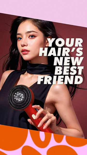 Electric Massage Comb with Red Light Therapy