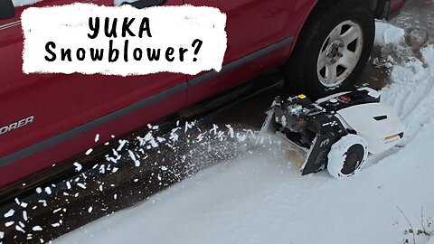 Robot Snowblower? Yuka Takes On The Snow!