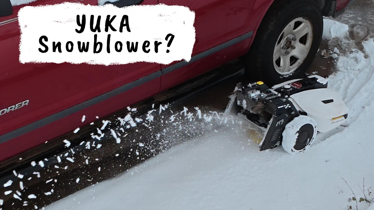 Robot Snowblower? Yuka Takes On The Snow!