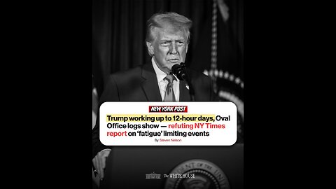 BUILT DIFFERENT. No one works harder for the American people.