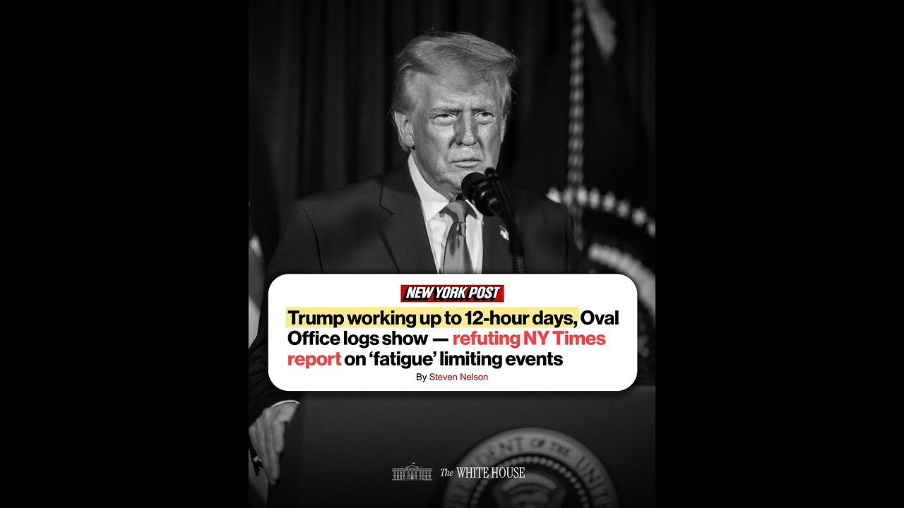 BUILT DIFFERENT. No one works harder for the American people.