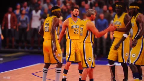 NBA2K: Indiana Pacers vs New York Knicks (Dunks-Buzzer Beater)