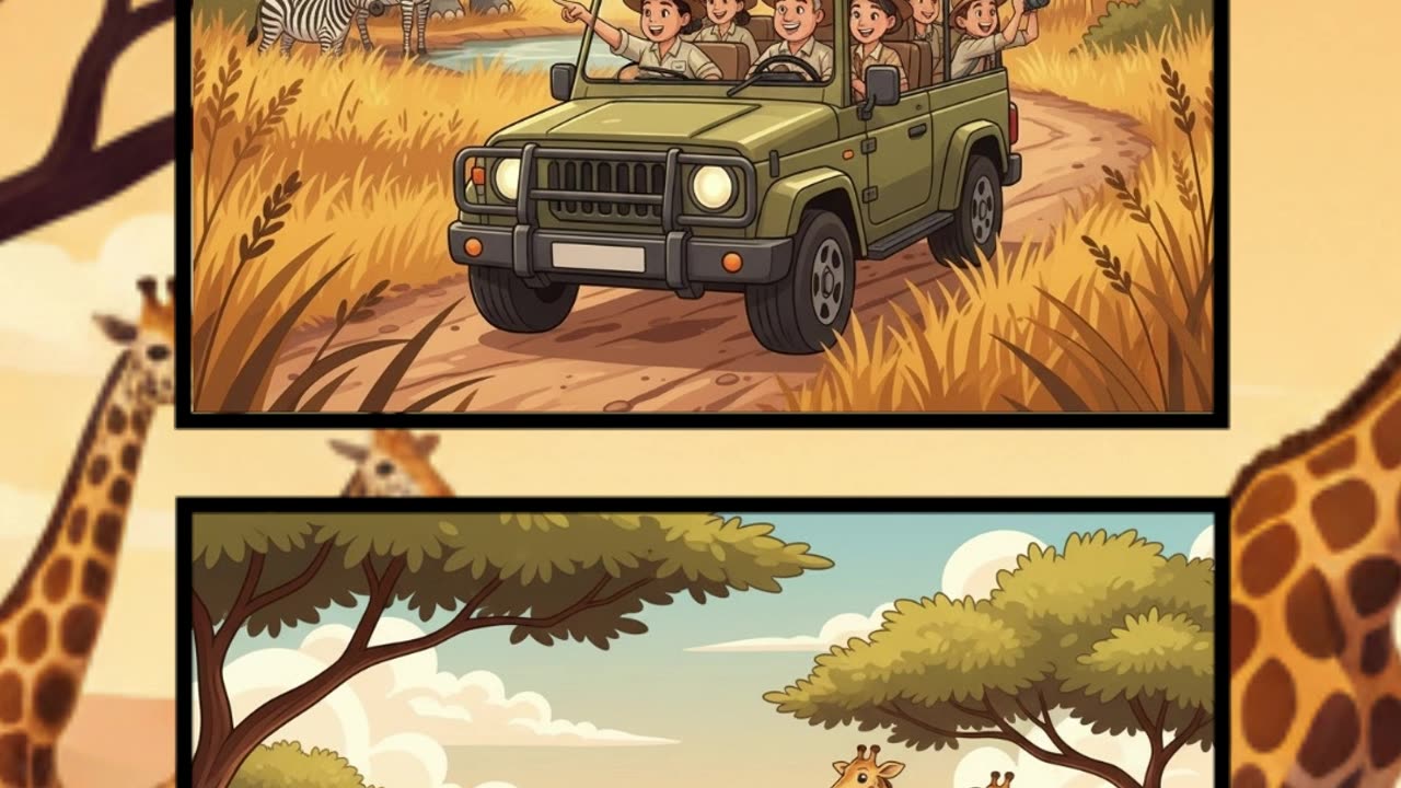 Safari Adventure 🦁 | Spot the Differences Challenge