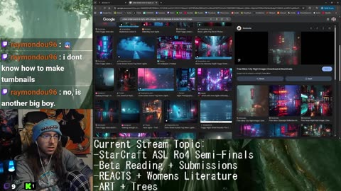 Beta Reading + REACTS + Commentary + Starcraft ASL Womens Literature! Wheel of Time! Art Arc Drawing: Trees! Letters from Trevor Letter 2!