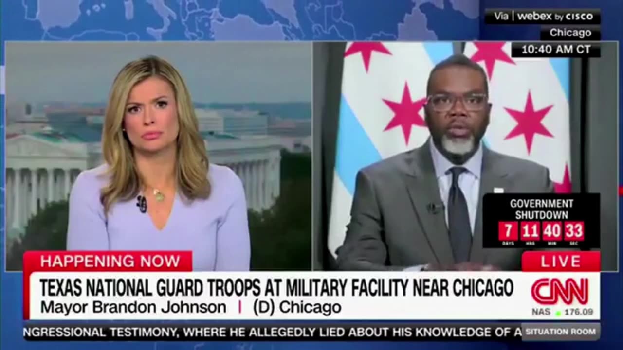 Chicago MayorJohnson Threatens President Trump