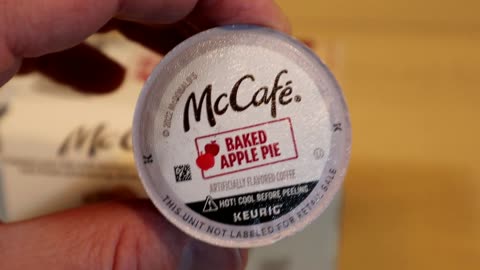 McDonald's McCafe Keurig K-Cup Baked Apple Pie Coffee Taste Test Review