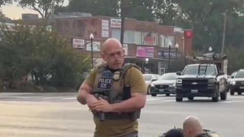 DHS agents were detaining an illegal alien who continued to violently resist arrest.