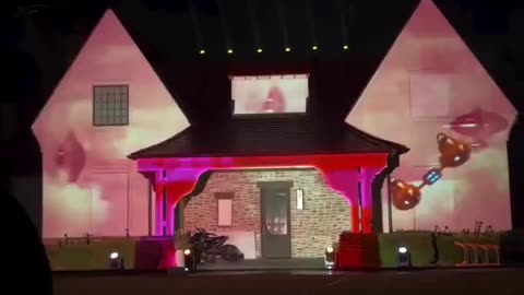 Star Wars Christmas Lights at the Neighbors