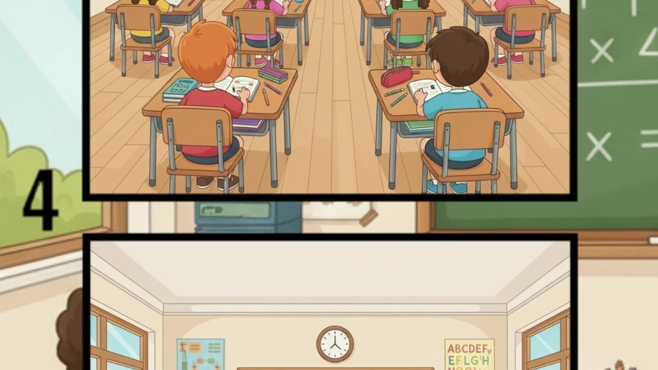 Classroom Fun 🏫 | Can You Spot the Differences?