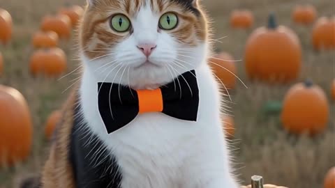 Pumpkin Kitty Spook & Cuddle 🎃😺 | Halloween Cat Short #Shorts