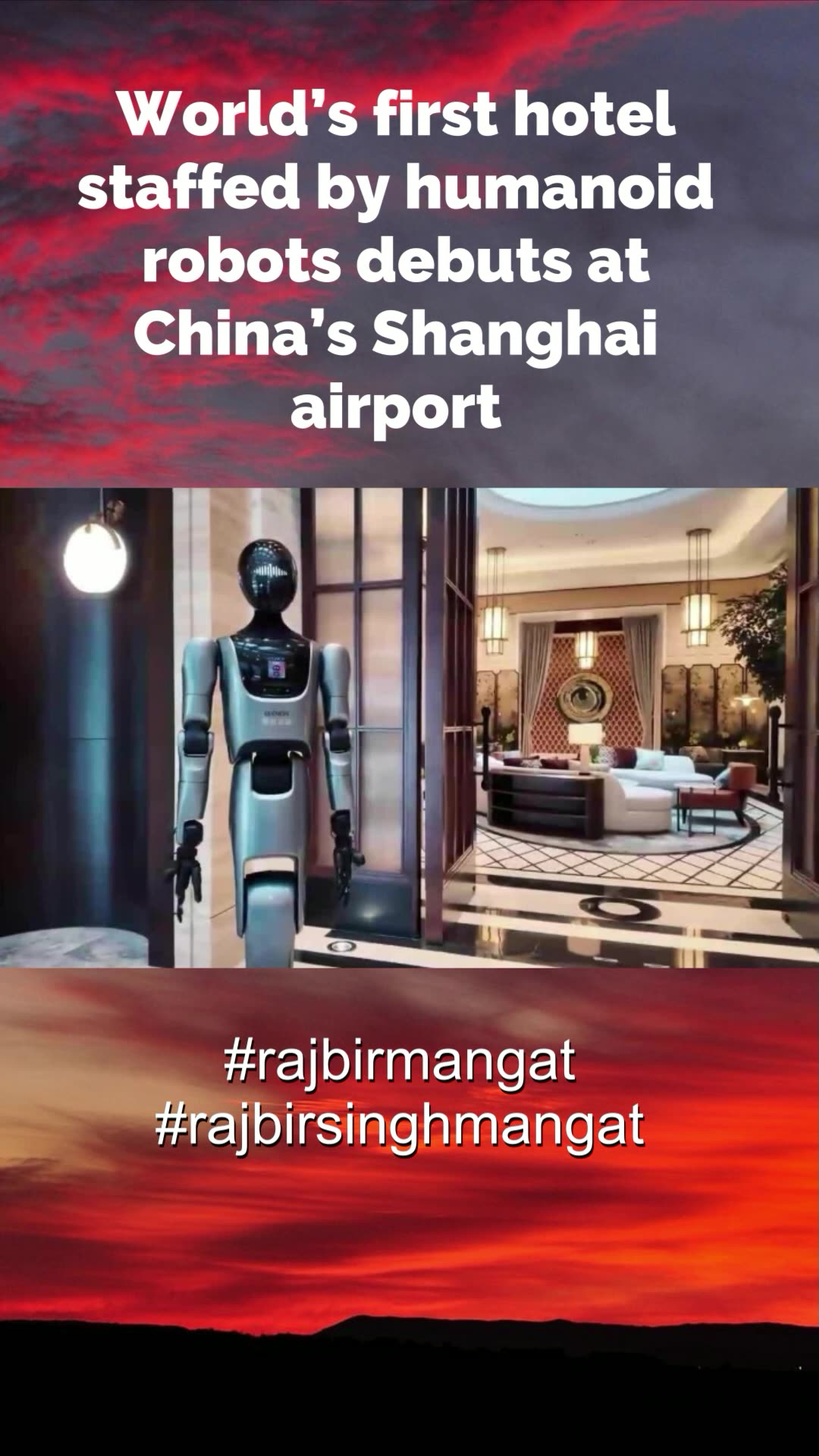 World’s first hotel staffed by humanoid robots debuts at China’s Shanghai airport