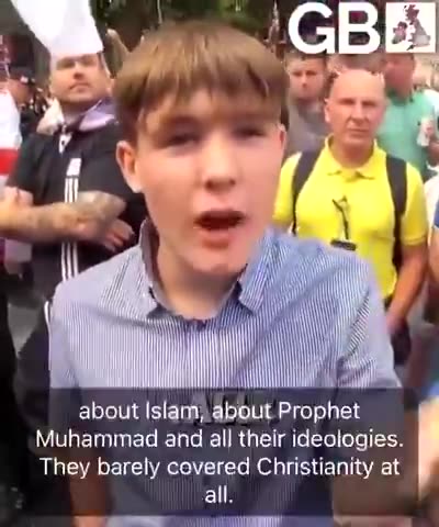 British teenager They are forcing us to learn about Islam and prophet Muhammad in school..mp4