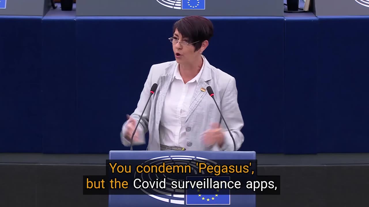 Christine Anderson MEP (AfD) - Exposing the Israeli spying software ‘Pegasus’.mp4