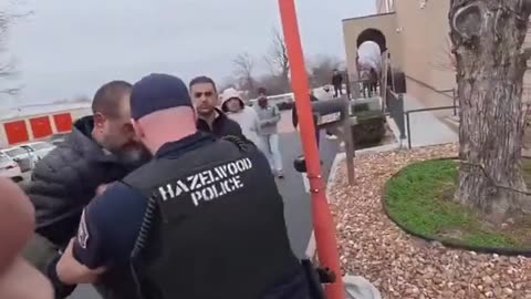 Group of Muslims Try to Force a Christian