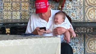 HE'S ALREADY LEARNING HOW TO TROLL LIKE GRANDPA!!!❤️