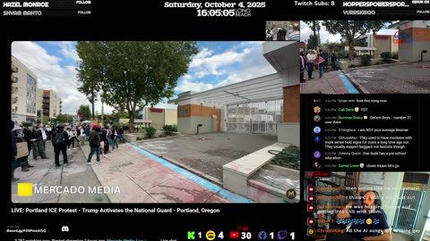 Waiting for the riots to start after someone was alleged shot - Protest in Brighton Park, Chicago