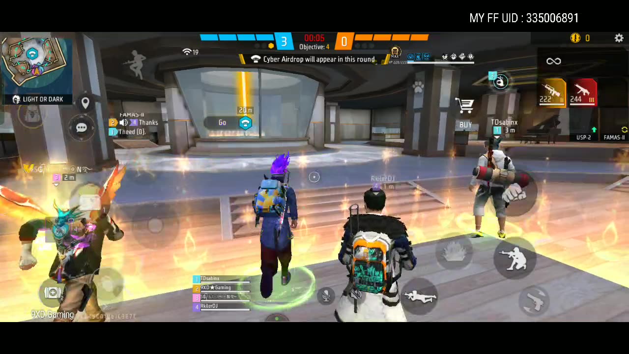 Free Fire Live With 9XD Gaming