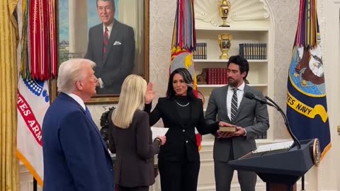 Tulsi Gabbard officially sworn as Director of National Intelligence by Attorney General Pam Bondi