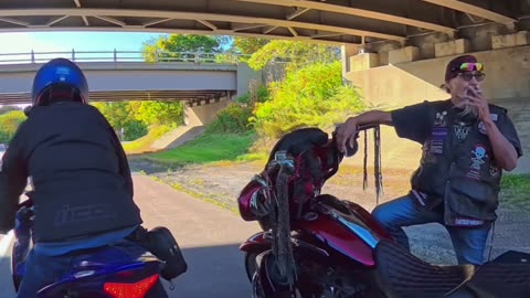 When You can check on Bikers standing on road