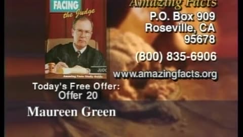 Amazing Facts BET September 12, 2001 800am-830am EDT