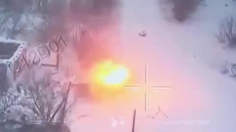 Ukrainians Detonate Remote Mines as Russian Infantry Advance