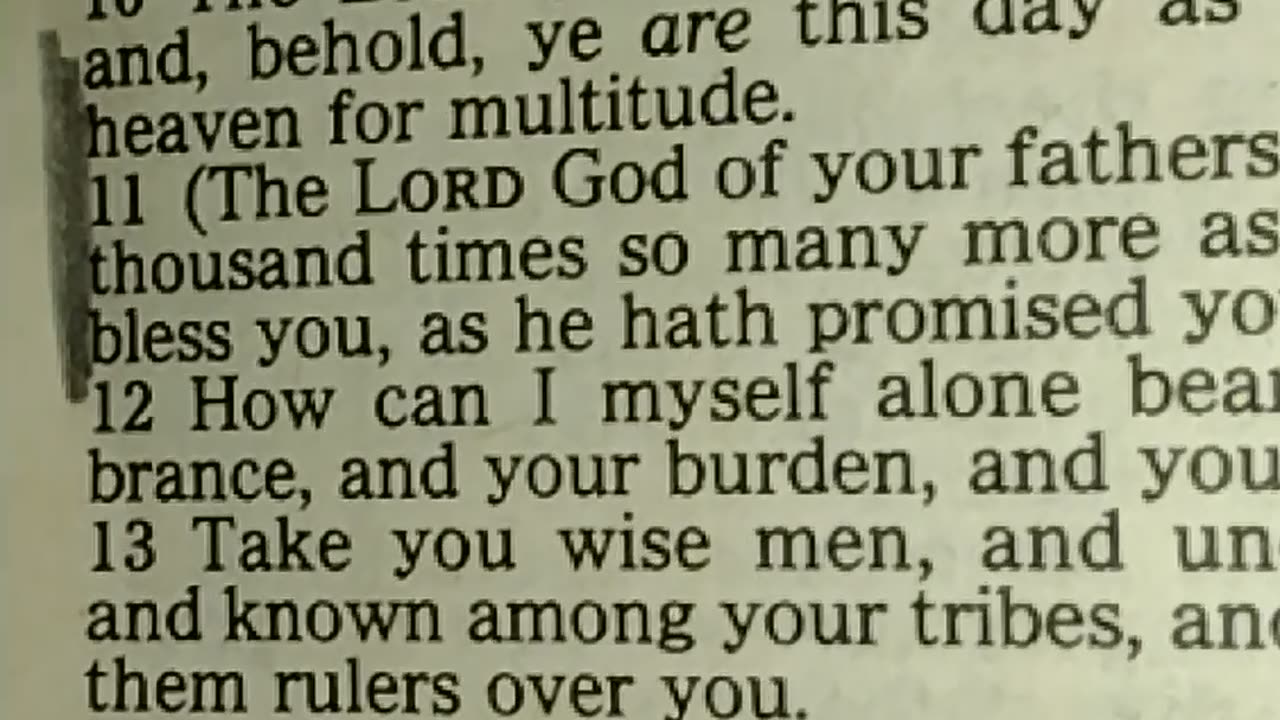 Deuteronomy 1:1-46 (The LORD God of your fathers make