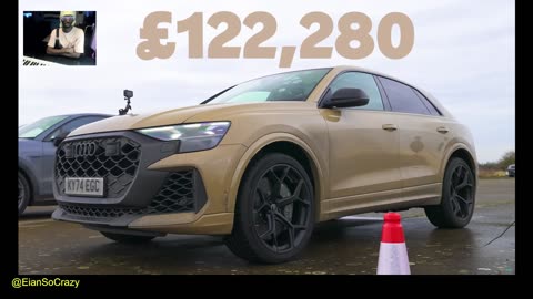 Audi RSQ8 Perf v Urus Perf v Cayenne Turbo GT v Bentayga DRAG RACE Carwow REACTION