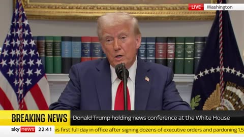 Watch President Trump's first White House news conference in ful