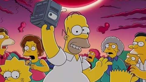 SIMPSONS PREDICT THE LUNAR ECLIPSE BLOOD MAN