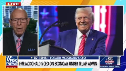 Ed Renzi former McDonald’s CEO- Trump was a Great 🍟 guy