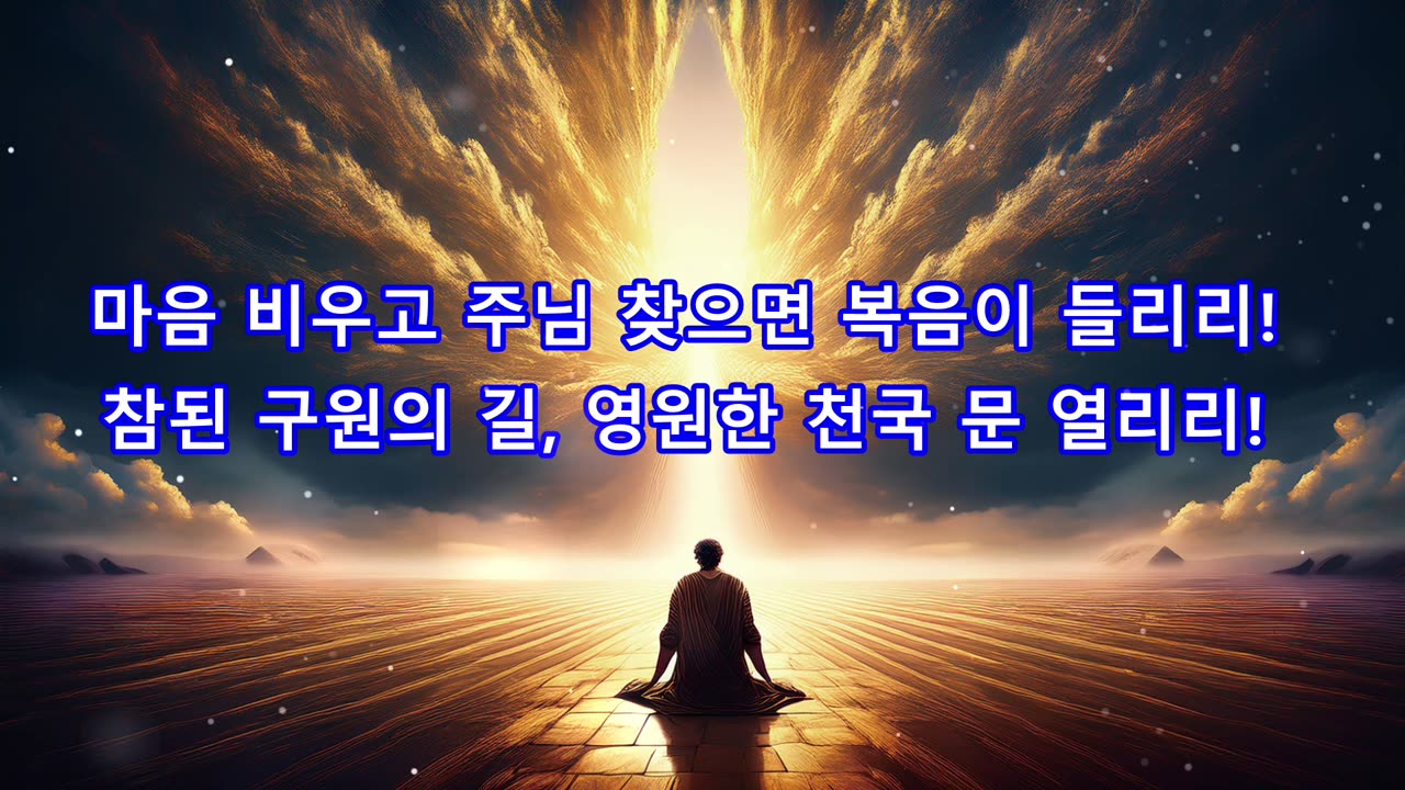 심령이 가난한 자는 복이 있나니