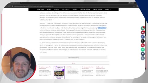 Should White Boys Still be Allowed to Talk?