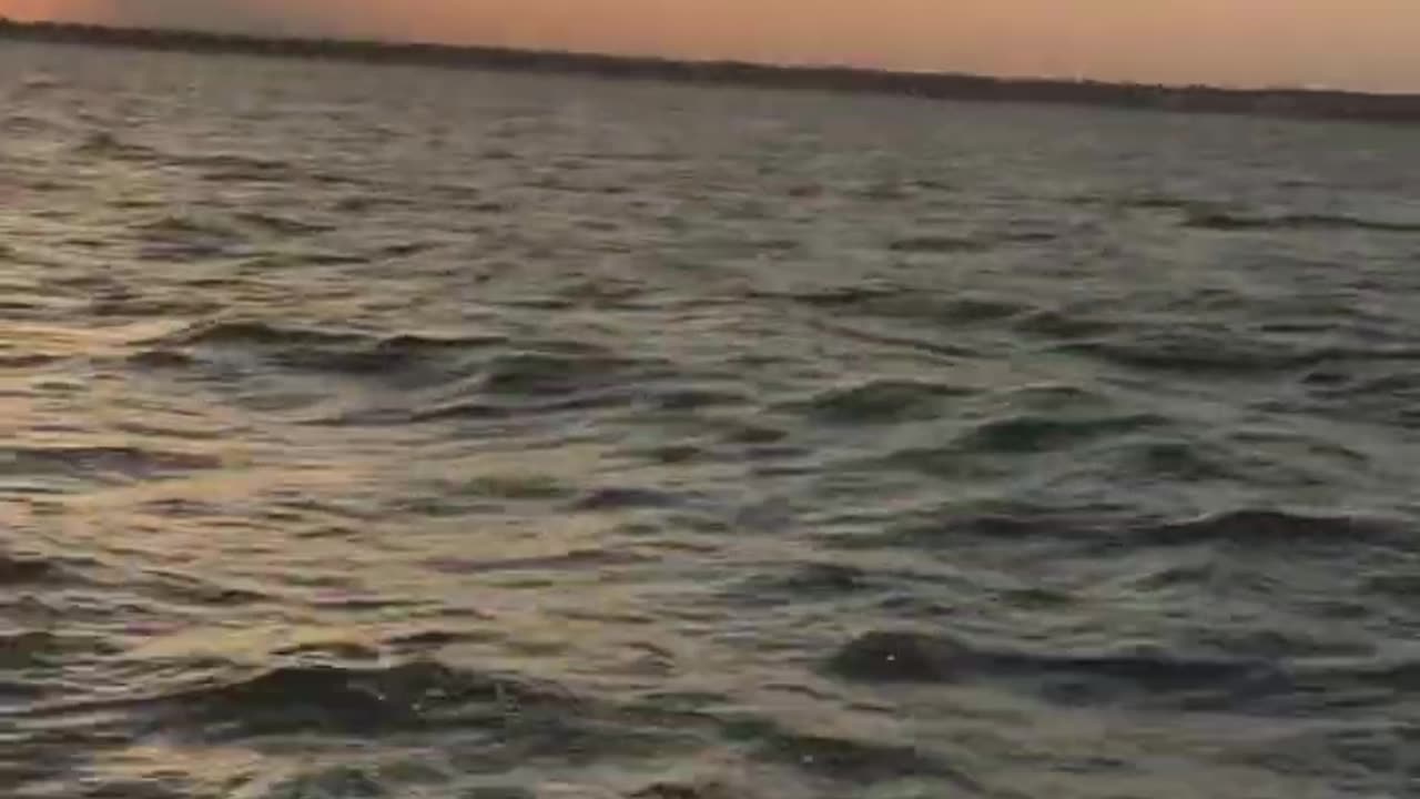 Sunset from the Gulf of America over the MS gulf coast-7.20.2023