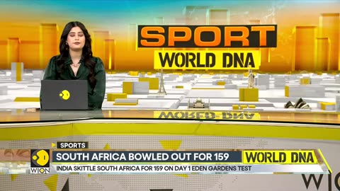 India vs SA: India Skittle South Africa For 159 on Day 1 Eden Gardens Test | World DNA News