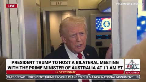WATCH: President Trump Speaks with the Press Onboard Air Force One - 10/20/25
