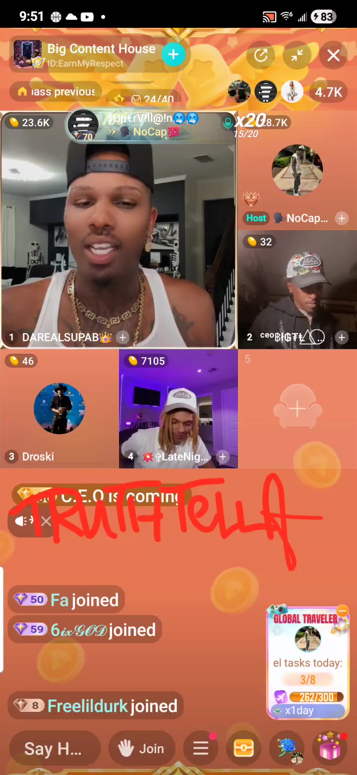 NOCAP CONTENT HOUSE BANGOUT PANEL WITH TRAP CECE, DAREALSUPABIHH, LIYAH, LATENIGHT, WHITEBOYMAJ & MORE