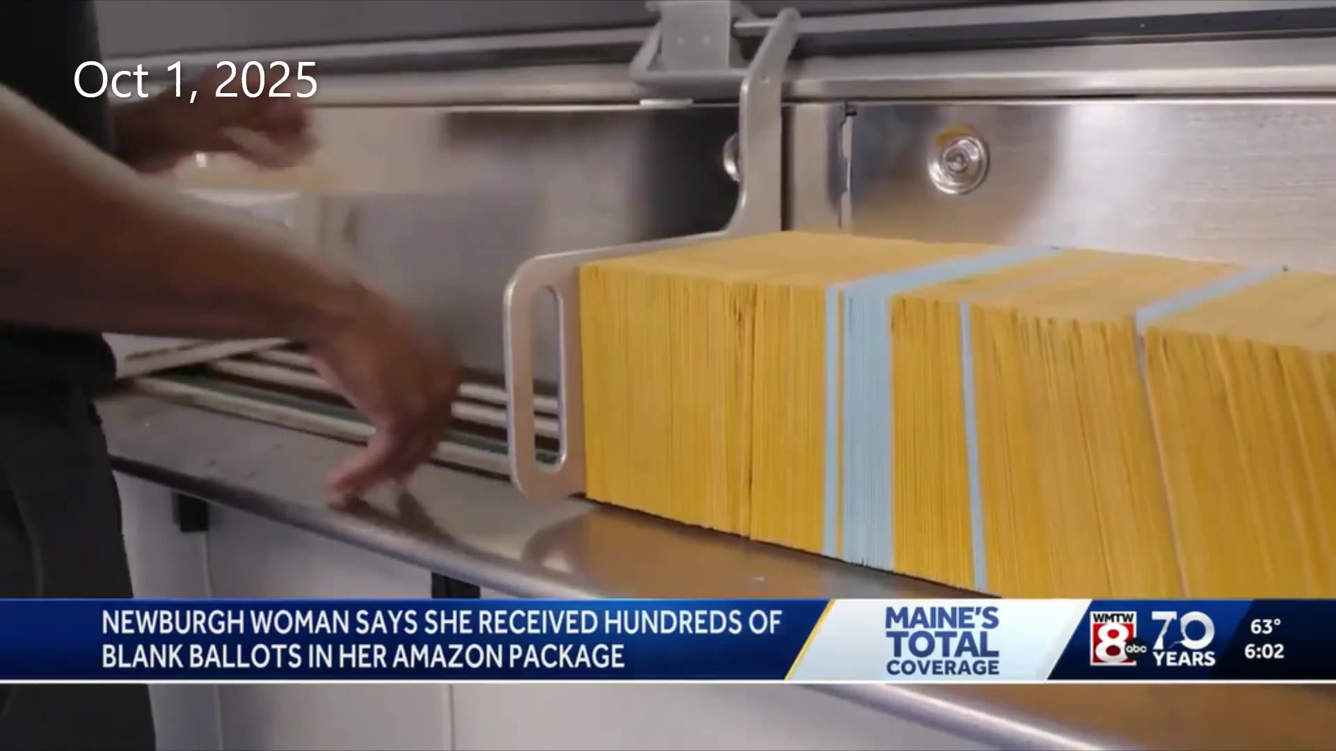 Police investigating allegations of blank election ballots arriving in Amazon package