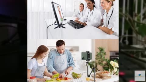 Webcam Stand Camera Mount with Phone Holder & 5/8" Screw, 22in Flexible Projecto