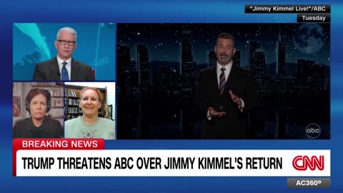 Trump lashes out at ABC over Kimmel’s return 