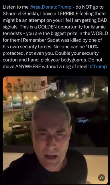 Israel's top psychic Geller warns Trump his own security KILL him when flies to Middle East tomorrow