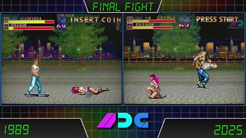 Final Fight (CPS-1) #Vs Final Fight (Mega Drive) #LongPlay #comparison